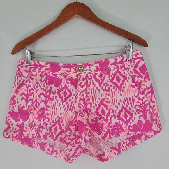 Lilly Pulitzer The Liana Short Magenta Tons Of Fun Barbiecore Sz 2 - Picture 1 of 12